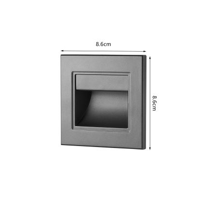 Brilagi - LED stopniščno svetilo STEP LIGHT LED/1,5W/230V IP44 antracitno