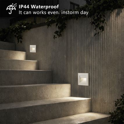 Brilagi - LED stopniščno svetilo STEP LIGHT LED/1,5W/230V IP44 bela