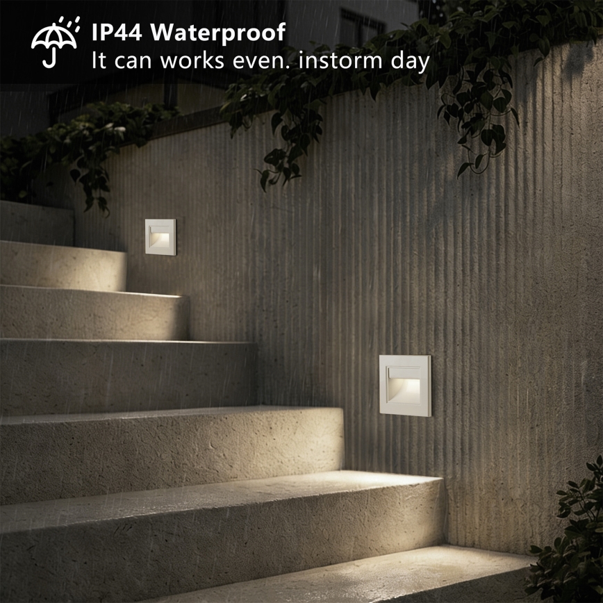 Brilagi - LED stopniščno svetilo STEP LIGHT LED/1,5W/230V IP44 bela