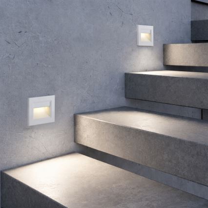 Brilagi - LED stopniščno svetilo STEP LIGHT LED/1,5W/230V IP44 bela