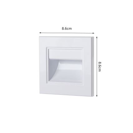 Brilagi - LED stopniščno svetilo STEP LIGHT LED/1,5W/230V IP44 bela