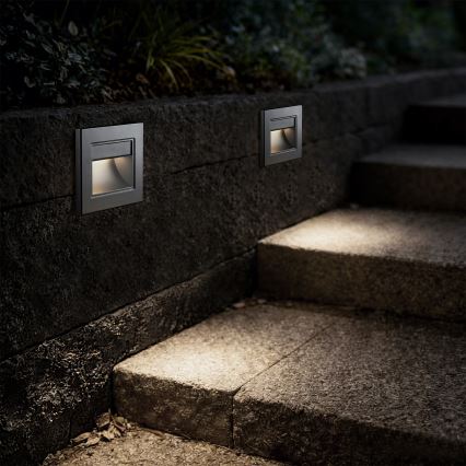 Brilagi - LED stopniščno svetilo STEP LIGHT LED/1,5W/230V IP44 srebrno