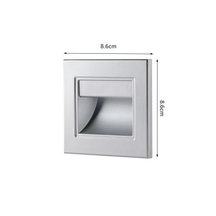 Brilagi - LED stopniščno svetilo STEP LIGHT LED/1,5W/230V IP44 srebrno