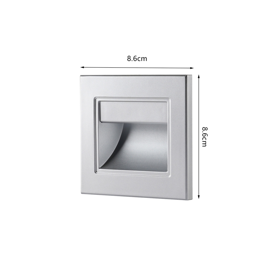 Brilagi - LED stopniščno svetilo STEP LIGHT LED/1,5W/230V IP44 srebrno