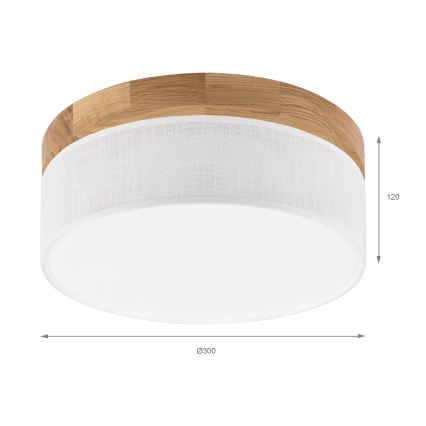Brilagi - LED Stropna luč BELLADONNA LED/20W/230V Ø 30 cm bela/hran