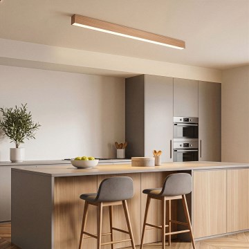 BRILAGI - LED stropna nadometna svetilka GARDALINE LED/108W/230V 120 cm hrast
