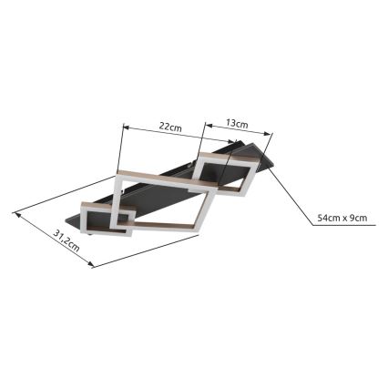Brilagi - LED stropna svetilka AXIS LED/24W/230V