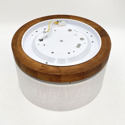 Brilagi - LED Stropna svetilka BELLADONNA 1xE27/15W/230V pr. 30 cm bela/hrast češnja