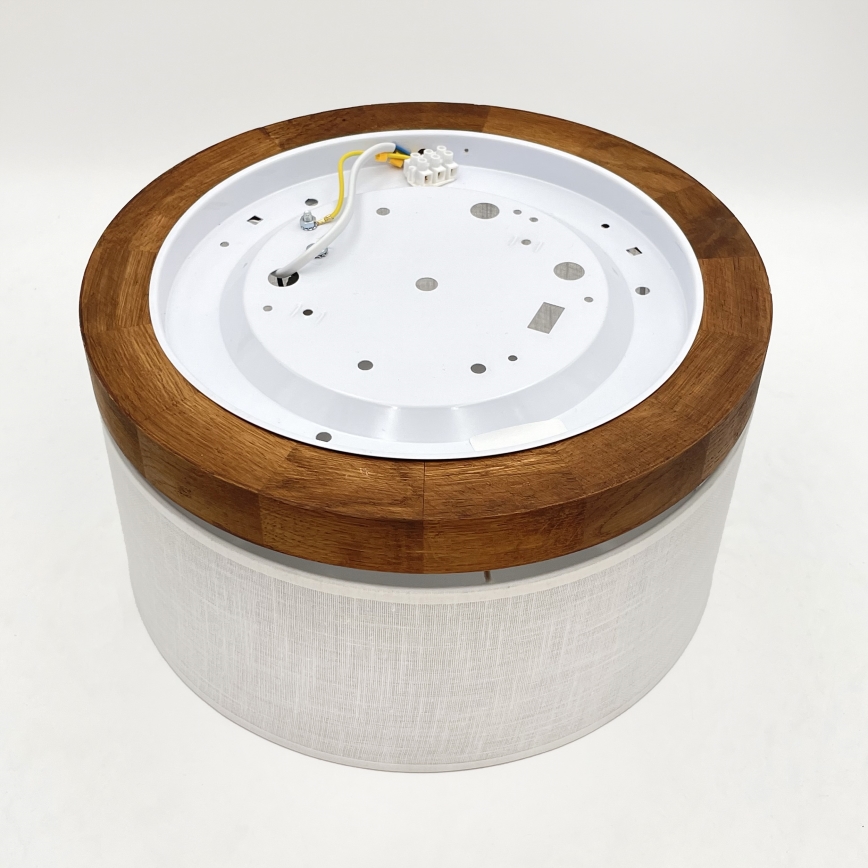 Brilagi - LED Stropna svetilka BELLADONNA 1xE27/15W/230V pr. 30 cm bela/hrast češnja