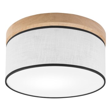 Brilagi - LED Stropna svetilka BELLADONNA 1xE27/15W/230V pr. 30 cm bela/hrast