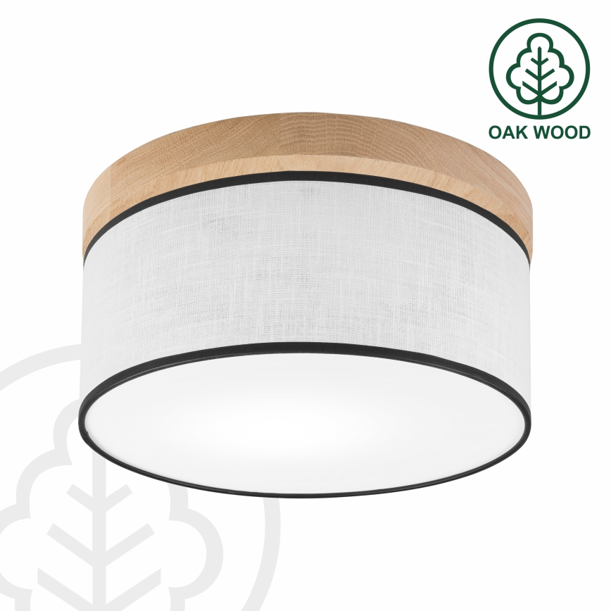 Brilagi - LED Stropna svetilka BELLADONNA 1xE27/15W/230V pr. 30 cm bela/hrast