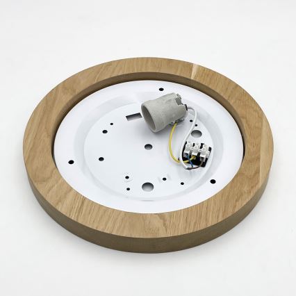 Brilagi - LED Stropna svetilka BELLADONNA 1xE27/15W/230V pr. 30 cm bela/hrast