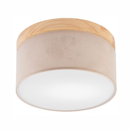 Brilagi - LED Stropna svetilka BELLADONNA 1xE27/15W/230V pr. 30 cm bež/bor