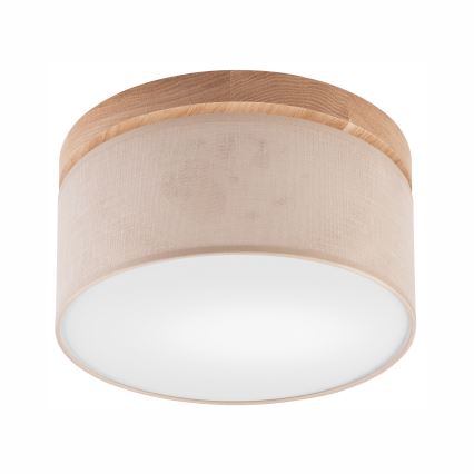 Brilagi - LED Stropna svetilka BELLADONNA 1xE27/15W/230V pr. 30 cm bež/hrast