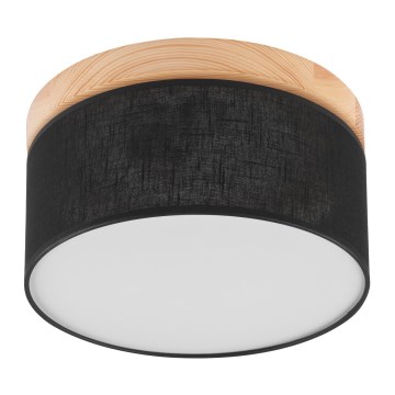 Brilagi - LED Stropna svetilka BELLADONNA 1xE27/15W/230V pr. 30 cm črna/bor