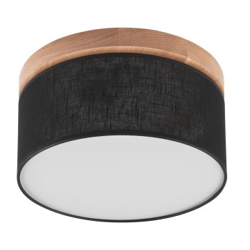 Brilagi - LED Stropna svetilka BELLADONNA 1xE27/15W/230V pr. 30 cm črna/hrast