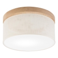 Brilagi - LED Stropna svetilka BELLADONNA 1xE27/15W/230V pr. 30 cm krem barva/hrast