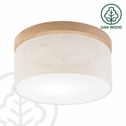 Brilagi - LED Stropna svetilka BELLADONNA 1xE27/15W/230V pr. 30 cm krem barva/hrast