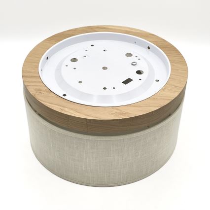 Brilagi - LED Stropna svetilka BELLADONNA 1xE27/15W/230V pr. 30 cm krem barva/hrast