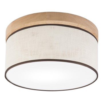 Brilagi - LED Stropna svetilka BELLADONNA 1xE27/15W/230V pr. 30 cm krem barva/hrast