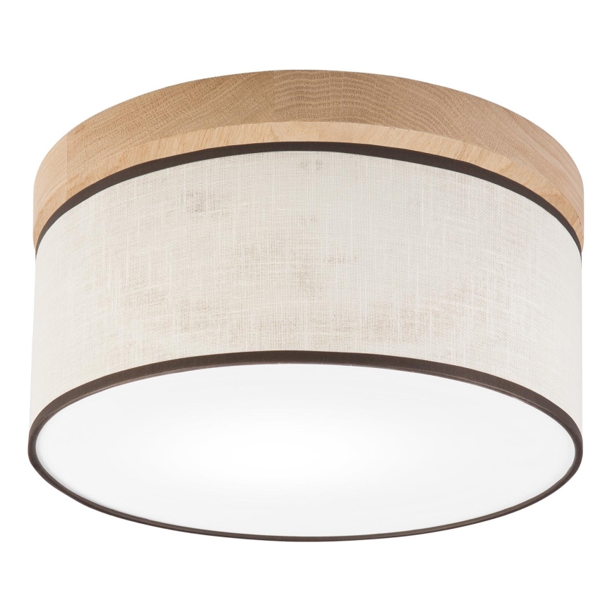 Brilagi - LED Stropna svetilka BELLADONNA 1xE27/15W/230V pr. 30 cm krem barva/hrast
