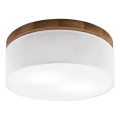 Brilagi - LED Stropna svetilka BELLADONNA 2xE27/15W/230V pr. 40 cm bela/hrast češnja