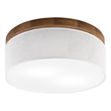 Brilagi - LED Stropna svetilka BELLADONNA 2xE27/15W/230V pr. 40 cm bela/hrast češnja