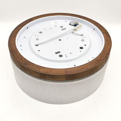 Brilagi - LED Stropna svetilka BELLADONNA 2xE27/15W/230V pr. 40 cm bela/hrast češnja