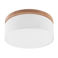Brilagi - LED Stropna svetilka BELLADONNA 2xE27/15W/230V pr. 40 cm bela/hrast