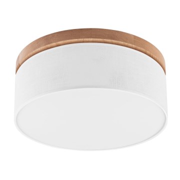 Brilagi - LED Stropna svetilka BELLADONNA 2xE27/15W/230V pr. 40 cm bela/hrast