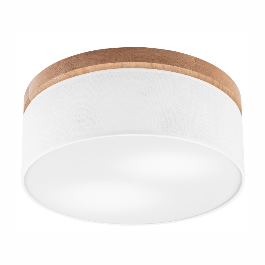 Brilagi - LED Stropna svetilka BELLADONNA 2xE27/15W/230V pr. 40 cm bela/hrast