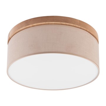 Brilagi - LED Stropna svetilka BELLADONNA 2xE27/15W/230V pr. 40 cm bež/hrast