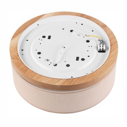 Brilagi - LED Stropna svetilka BELLADONNA 2xE27/15W/230V pr. 40 cm bež/hrast