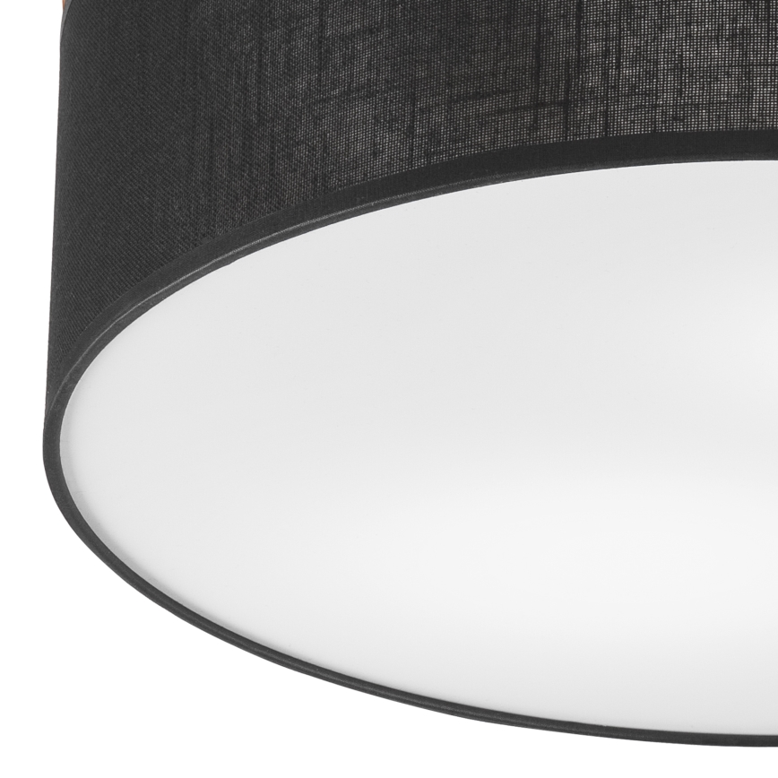 Brilagi - LED Stropna svetilka BELLADONNA 2xE27/15W/230V pr. 40 cm črna/hrast