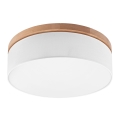 Brilagi - LED Stropna svetilka BELLADONNA 3xE27/15W/230V pr. 50 cm bela/hrast