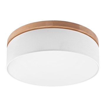 Brilagi - LED Stropna svetilka BELLADONNA 3xE27/15W/230V pr. 50 cm bela/hrast
