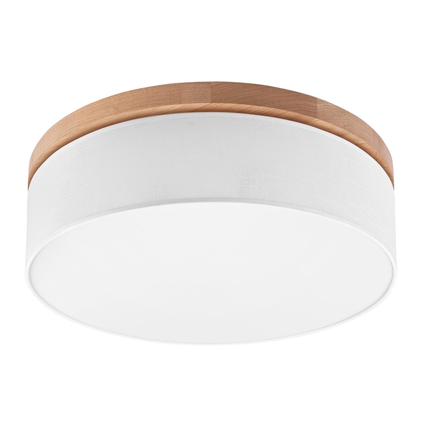 Brilagi - LED Stropna svetilka BELLADONNA 3xE27/15W/230V pr. 50 cm bela/hrast
