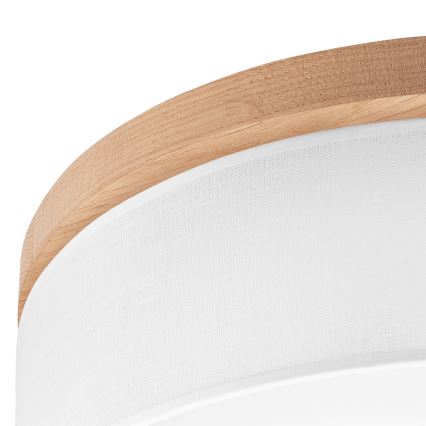 Brilagi - LED Stropna svetilka BELLADONNA 3xE27/15W/230V pr. 50 cm bela/hrast