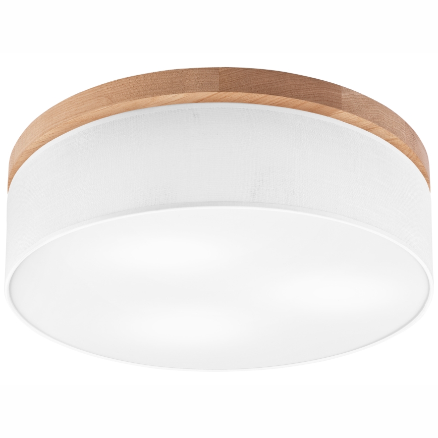Brilagi - LED Stropna svetilka BELLADONNA 3xE27/15W/230V pr. 50 cm bela/hrast