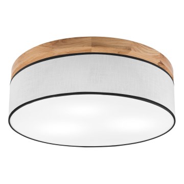 Brilagi - LED Stropna svetilka BELLADONNA 3xE27/15W/230V pr. 50 cm bela/hrast