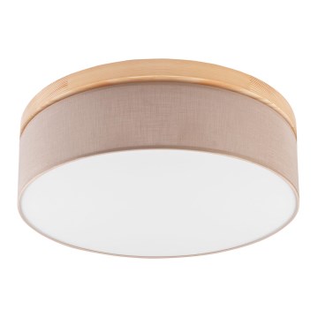 Brilagi - LED Stropna svetilka BELLADONNA 3xE27/15W/230V pr. 50 cm bež/bor
