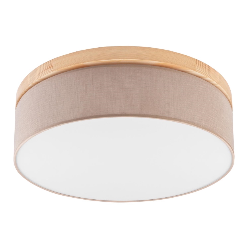 Brilagi - LED Stropna svetilka BELLADONNA 3xE27/15W/230V pr. 50 cm bež/bor