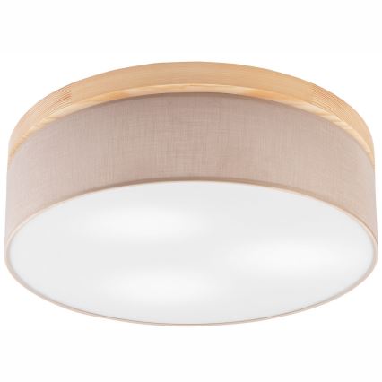 Brilagi - LED Stropna svetilka BELLADONNA 3xE27/15W/230V pr. 50 cm bež/bor