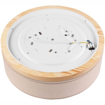 Brilagi - LED Stropna svetilka BELLADONNA 3xE27/15W/230V pr. 50 cm bež/bor