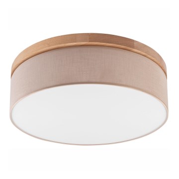 Brilagi - LED Stropna svetilka BELLADONNA 3xE27/15W/230V pr. 50 cm bež/hrast