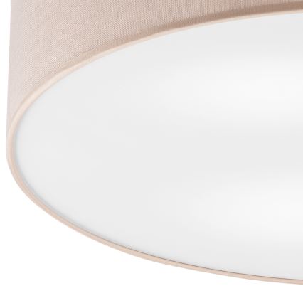 Brilagi - LED Stropna svetilka BELLADONNA 3xE27/15W/230V pr. 50 cm bež/hrast