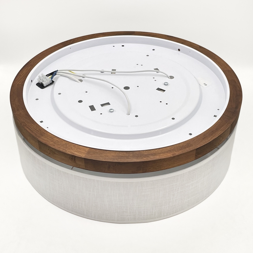 BRILAGI - LED Stropna svetilka BELLADONNA 3xE27/15W/230V Ø 50 cm bela/hrast-češnja
