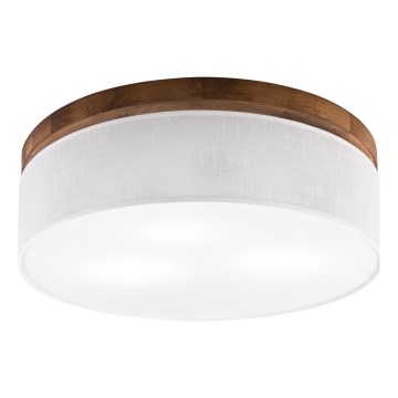 BRILAGI - LED Stropna svetilka BELLADONNA 3xE27/15W/230V Ø 50 cm bela/hrast-češnja