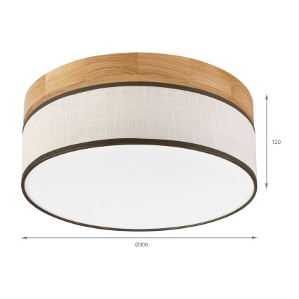 Brilagi - LED Stropna svetilka BELLADONNA LED/20W/230V premer 30 cm krema/hran
