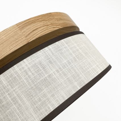 Brilagi - LED stropna svetilka BELLADONNA LED/20W/230V Ø 30 cm kremna/hrast